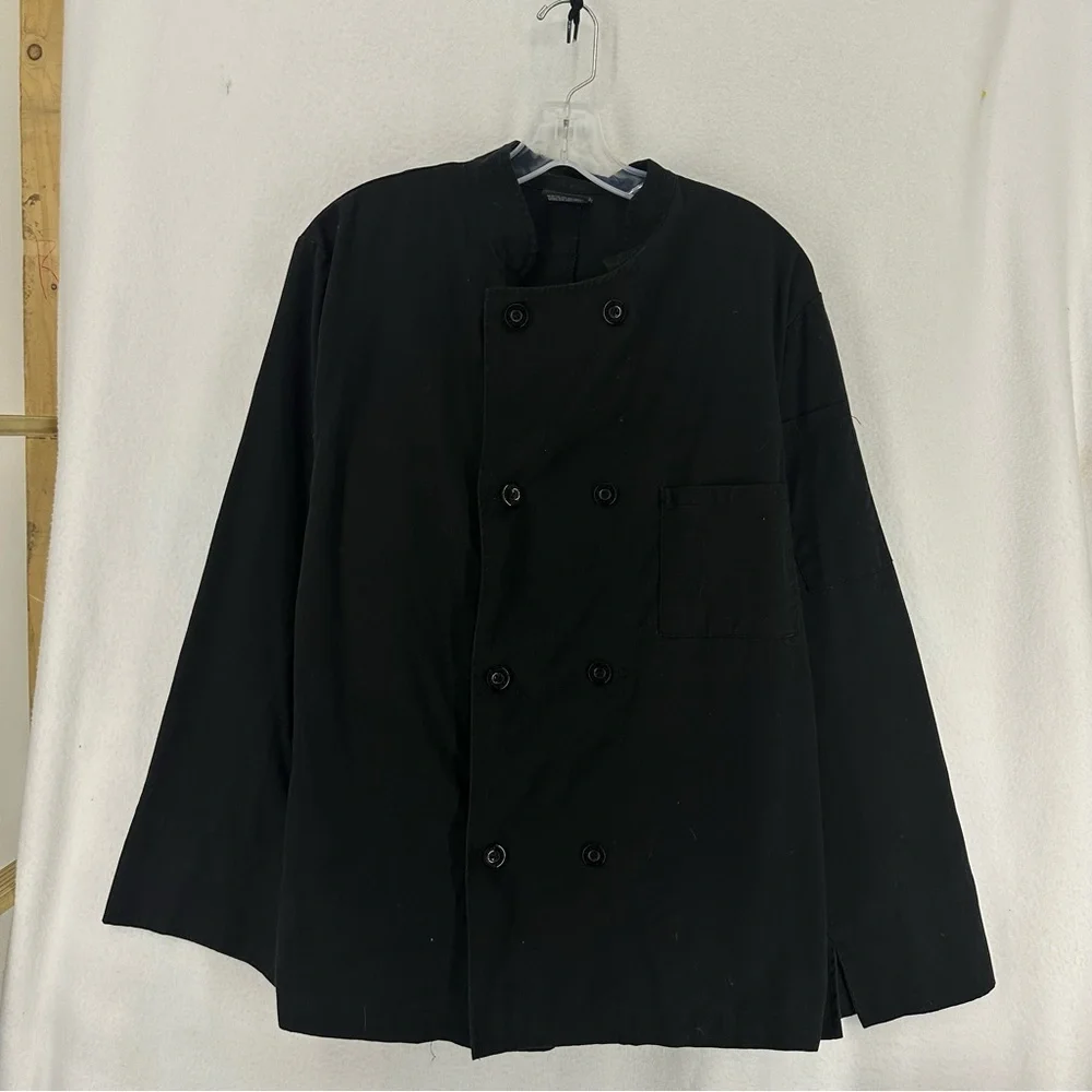 Dickies Chef Button Shirt Classic Unisex Small Black
